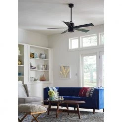 Torch 52 in. Integrated LED Black Ceiling Fan with Up and Down Light Kit and Remote Control by FANIMATION -FANIMATION Shop black fanimation ceiling fans with lights fp8458bl 1f 1000