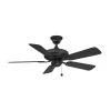 Edgewood 44 44 in. Indoor/Outdoor Black Ceiling Fan by FANIMATION