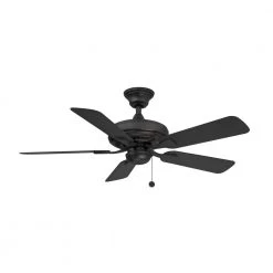 Edgewood 44 44 in. Indoor/Outdoor Black Ceiling Fan by FANIMATION