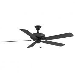 FANIMATION Shop 29 Edgewood 60 60 in. Indoor/Outdoor Black Ceiling Fan by FANIMATION