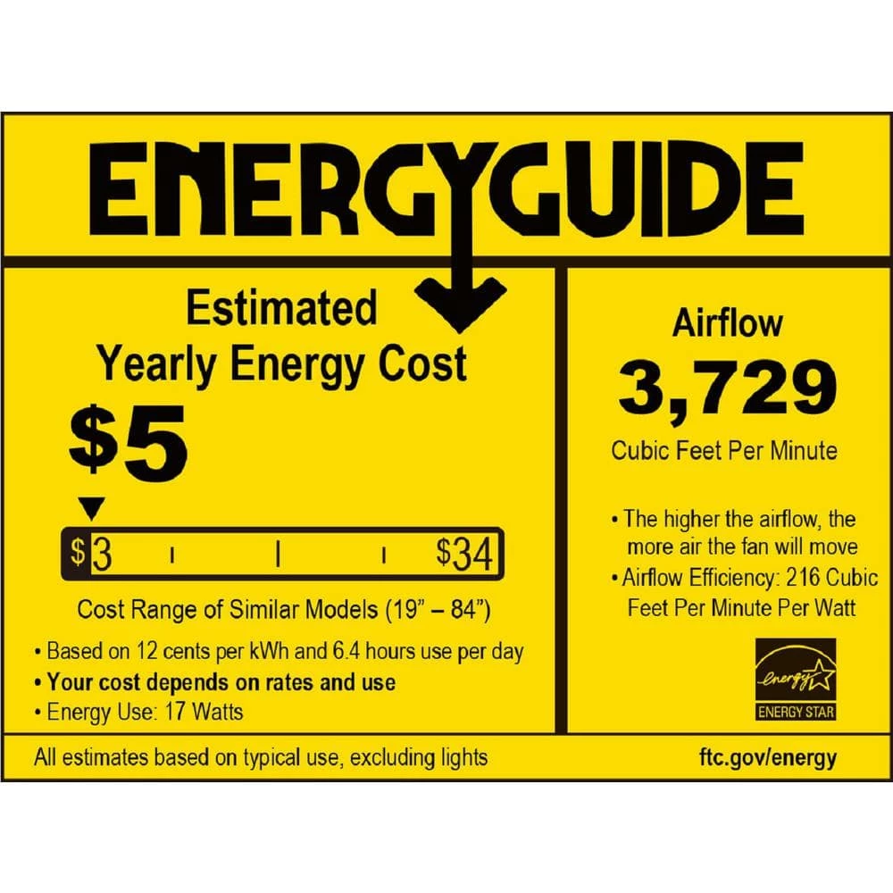 Kute 44 in. Indoor/Outdoor Black Ceiling Fan with Remote Control and DC Motor by FANIMATION 3 Kute 44 in. Indoor/Outdoor Black Ceiling Fan with Remote Control and DC Motor by FANIMATION - Image 3