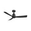 Kute 44 in. Indoor/Outdoor Black Ceiling Fan with Remote Control and DC Motor by FANIMATION