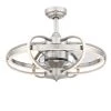 Obvi 26.43 in. Integrated LED Indoor Brushed Nickel Ceiling Fan with Light Kit by FANIMATION