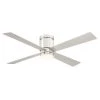 Kwartet 52 in. Indoor/Outdoor Brushed Nickel Ceiling Fan with Light Kit by FANIMATION