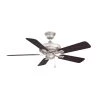 Edgewood 44 44 in. Indoor/Outdoor Brushed Nickel with Dark Walnut Blades Ceiling Fan by FANIMATION