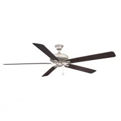 Edgewood 72 72 in. Indoor/Outdoor Brushed Nickel with Dark Walnut Blades Ceiling Fan by FANIMATION
