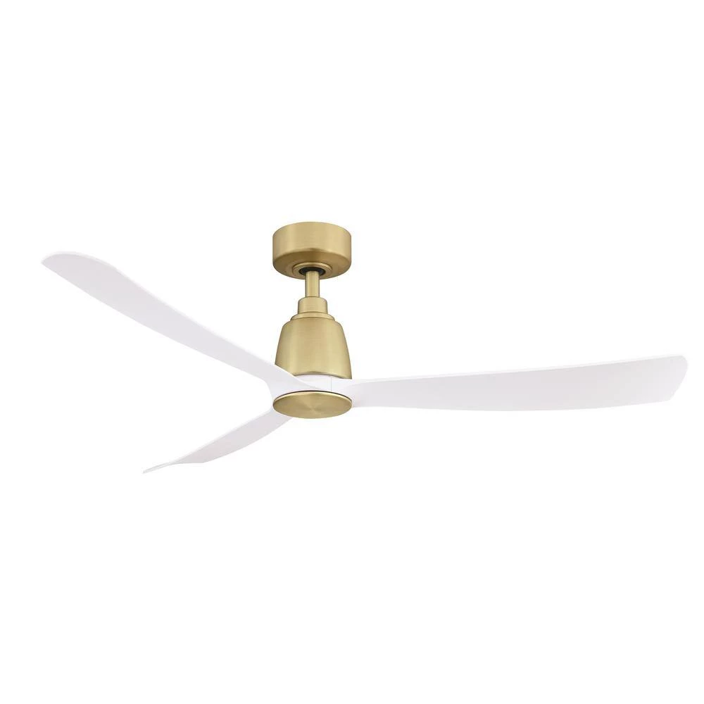Kute 52 in. Indoor/Outdoor Brushed Satin Ceiling Fan with Remote Control and DC Motor by FANIMATION 2 Kute 52 in. Indoor/Outdoor Brushed Satin Ceiling Fan with Remote Control and DC Motor by FANIMATION - Image 2