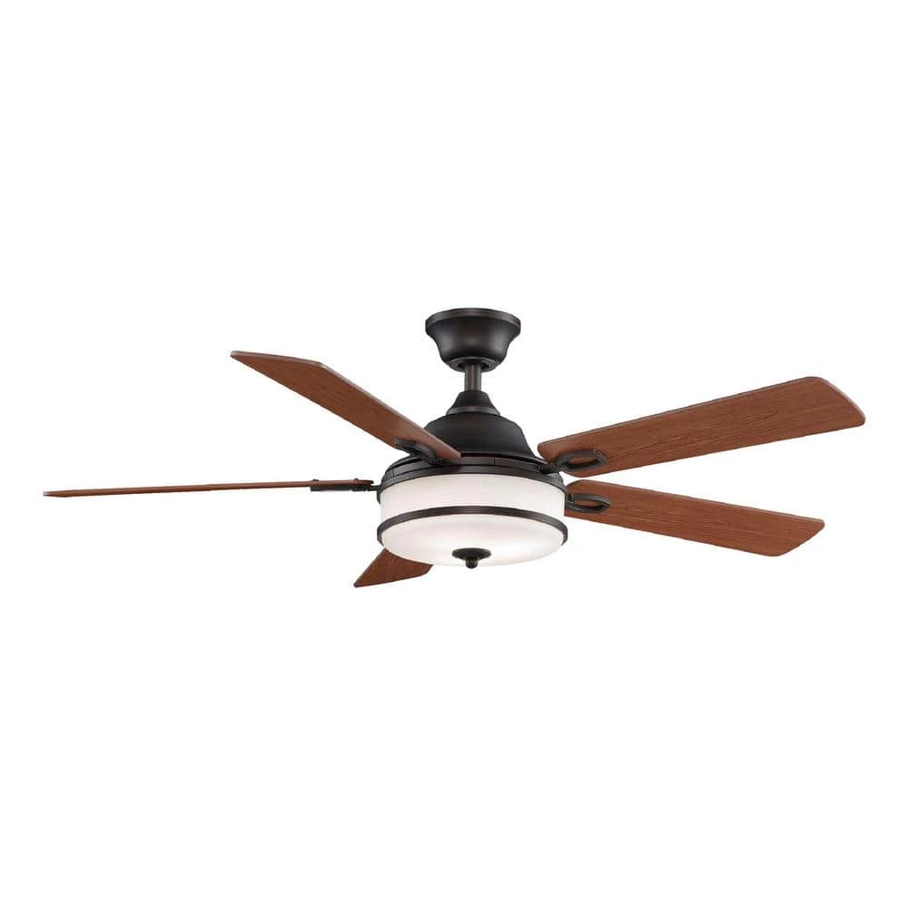 Stafford 52 in. Dark Bronze Ceiling Fan with Light Kit and Remote Control by FANIMATION 2 Stafford 52 in. Dark Bronze Ceiling Fan with Light Kit and Remote Control by FANIMATION - Image 2