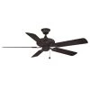 Edgewood 52 52 in. Indoor/Outdoor Dark Bronze with Dark Walnut Blades Ceiling Fan by FANIMATION