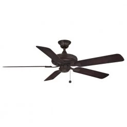Edgewood 52 52 in. Indoor/Outdoor Dark Bronze with Dark Walnut Blades Ceiling Fan by FANIMATION