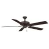 Edgewood 60 60 in. Indoor/Outdoor Dark Bronze with Dark Walnut Blades Ceiling Fan by FANIMATION
