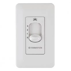 3-Speed Wall Control For Up To 5 Fans Non-Reversing, White by FANIMATION