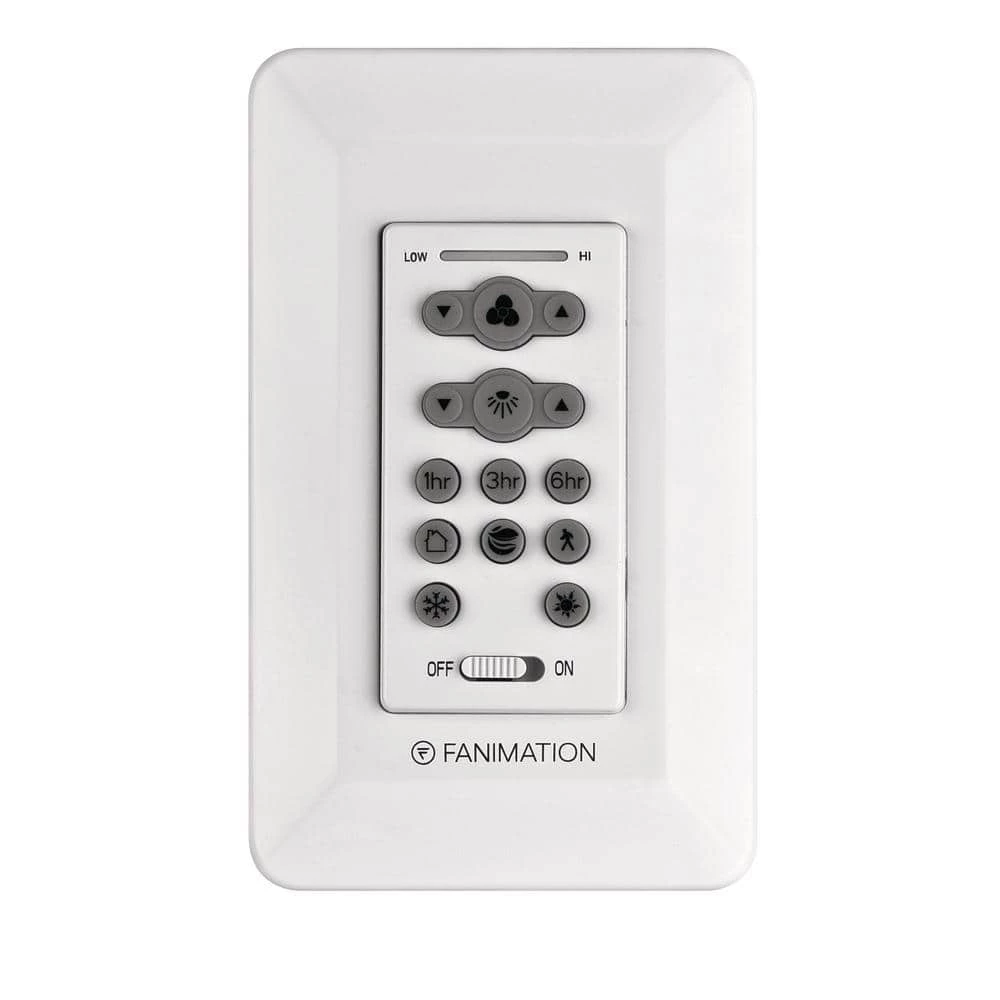 6-Speed DC Motor Wall Switch, White by FANIMATION 1 6-Speed DC Motor Wall Switch, White by FANIMATION