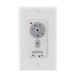 6-Speed DC Motor Wallplate Switch, White by FANIMATION