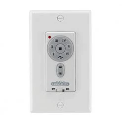 6-Speed DC Motor Wallplate Switch, White by FANIMATION