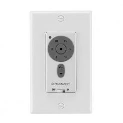 6-Speed DC Motor Wall Switch, White by FANIMATION