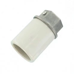 660W Medium Base One-Piece Single Circuit Keyless Pipe Mount Glazed Porcelain Incandescent Lampholder, White by Leviton -FANIMATION Shop leviton lamp accessories 10051 a0 1000