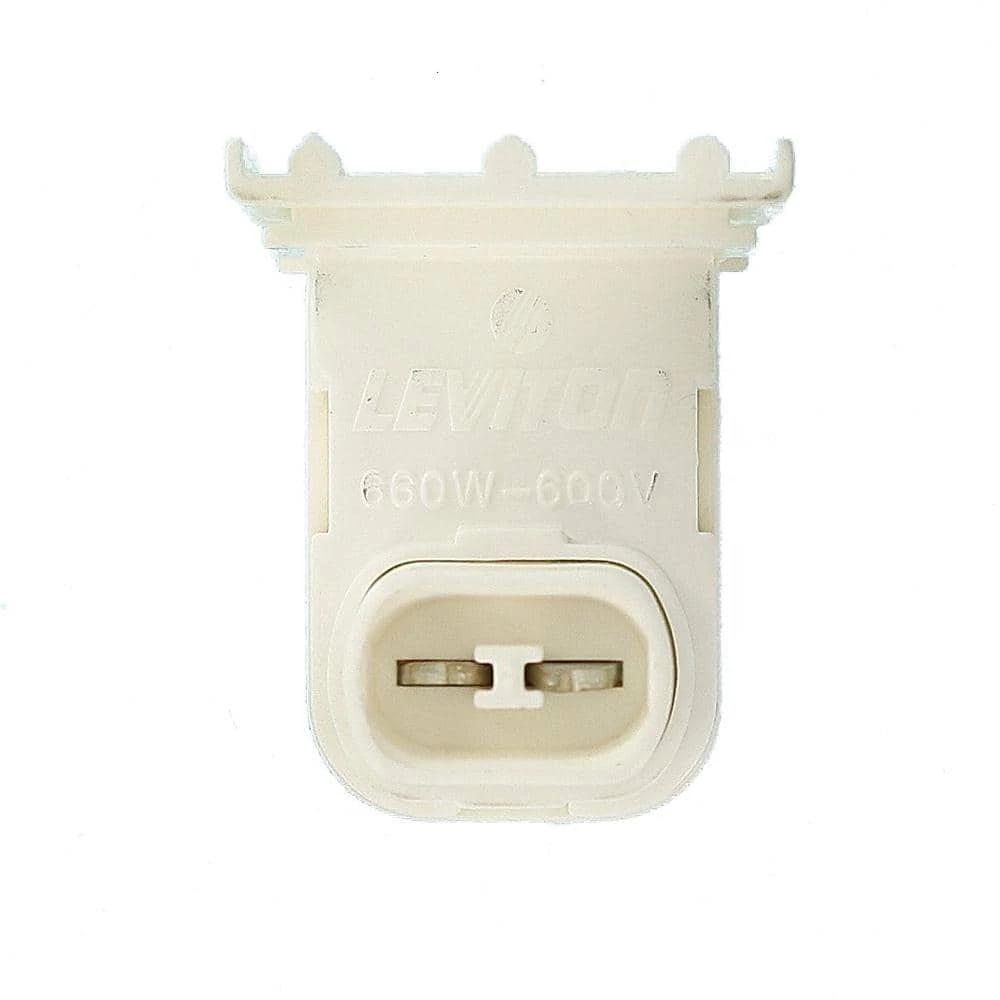 660W Medium Fluorescent Lampholder for T-8 and T-12 Lamps Recessed Double Contact Pedestal with Plunger Ends by Leviton 2 660W Medium Fluorescent Lampholder for T-8 and T-12 Lamps Recessed Double Contact Pedestal with Plunger Ends by Leviton - Image 2