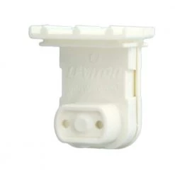 660W Medium Bi-Pin Fluorescent Lampholder for T-8 T-12 Lamps Pedestal Slide-On Recessed Double Contact Stationary Style by Leviton