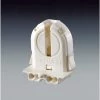 660W Medium Base T8 Bi-Pin Extra-Low Profile Snap-In/Slide-On, Lamp-Lock Standard Fluorescent Lampholder, White by Leviton