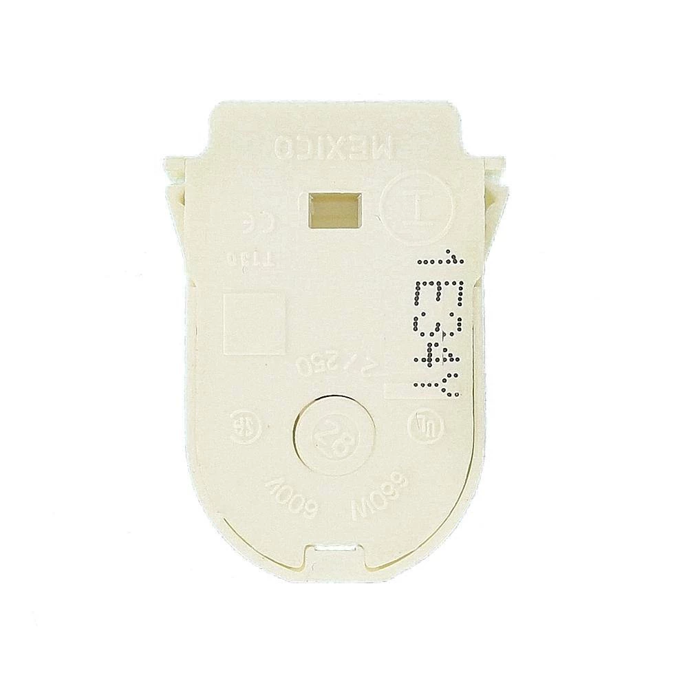 660W Medium Base T8 Bi-Pin Extra-Low Profile Snap-In/Slide-On Lamp-Lock Standard Fluorescent Lampholder, White by Leviton 4 660W Medium Base T8 Bi-Pin Extra-Low Profile Snap-In/Slide-On Lamp-Lock Standard Fluorescent Lampholder, White by Leviton - Image 4