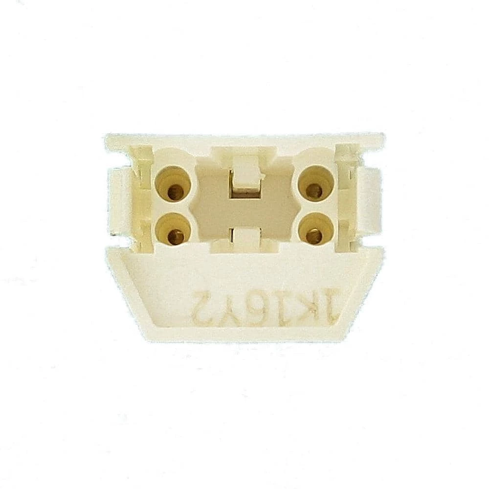 120W Tall Profile Miniature Base T5 Bi Pin Lamp Center Snap-In/Slide-On Twist-In Linear Fluorescent Lampholder, White by Leviton 5 120W Tall Profile Miniature Base T5 Bi Pin Lamp Center Snap-In/Slide-On Twist-In Linear Fluorescent Lampholder, White by Leviton - Image 5