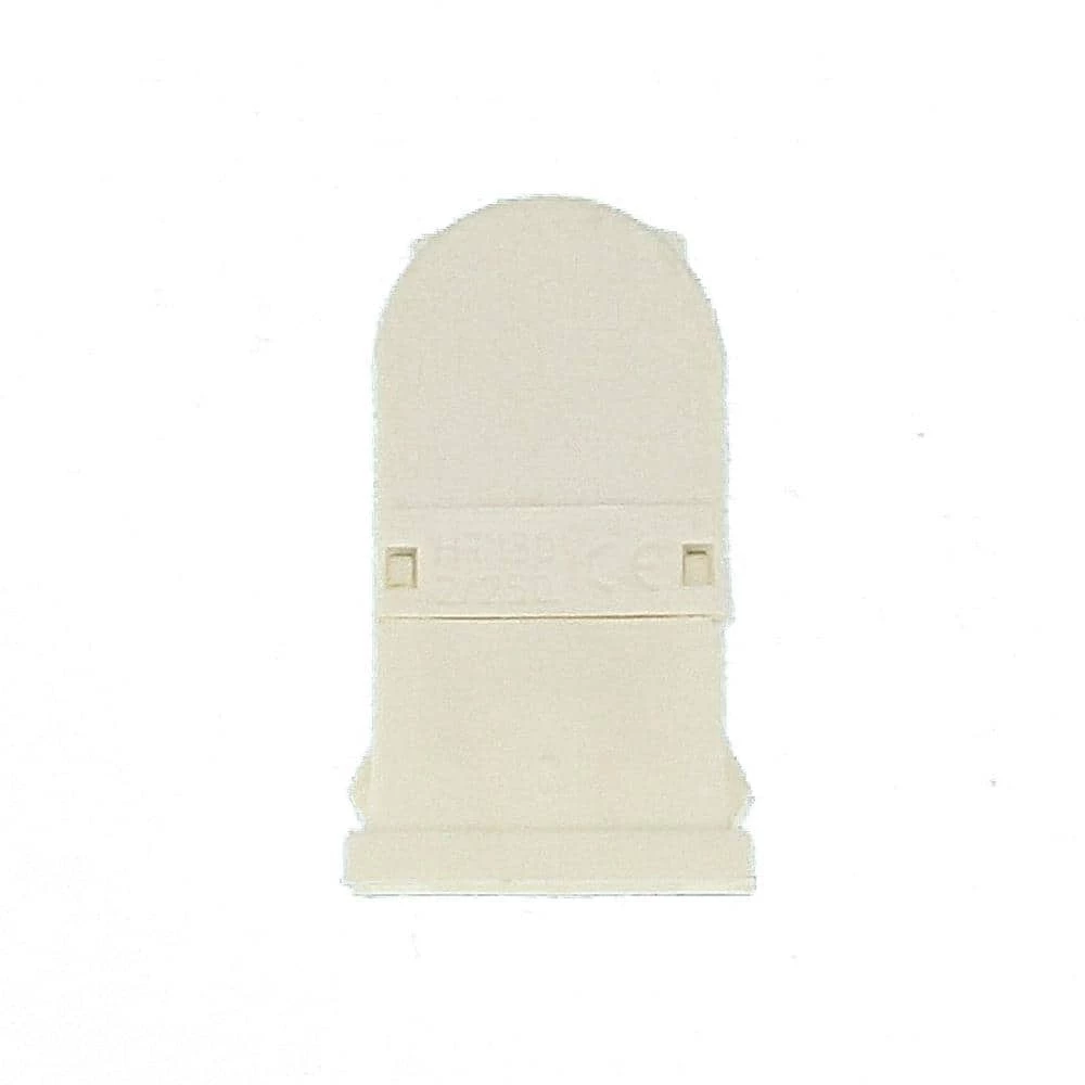 120W Tall Profile Miniature Base T5 Bi Pin Lamp Center Snap-In/Slide-On Twist-In Linear Fluorescent Lampholder, White by Leviton 4 120W Tall Profile Miniature Base T5 Bi Pin Lamp Center Snap-In/Slide-On Twist-In Linear Fluorescent Lampholder, White by Leviton - Image 4