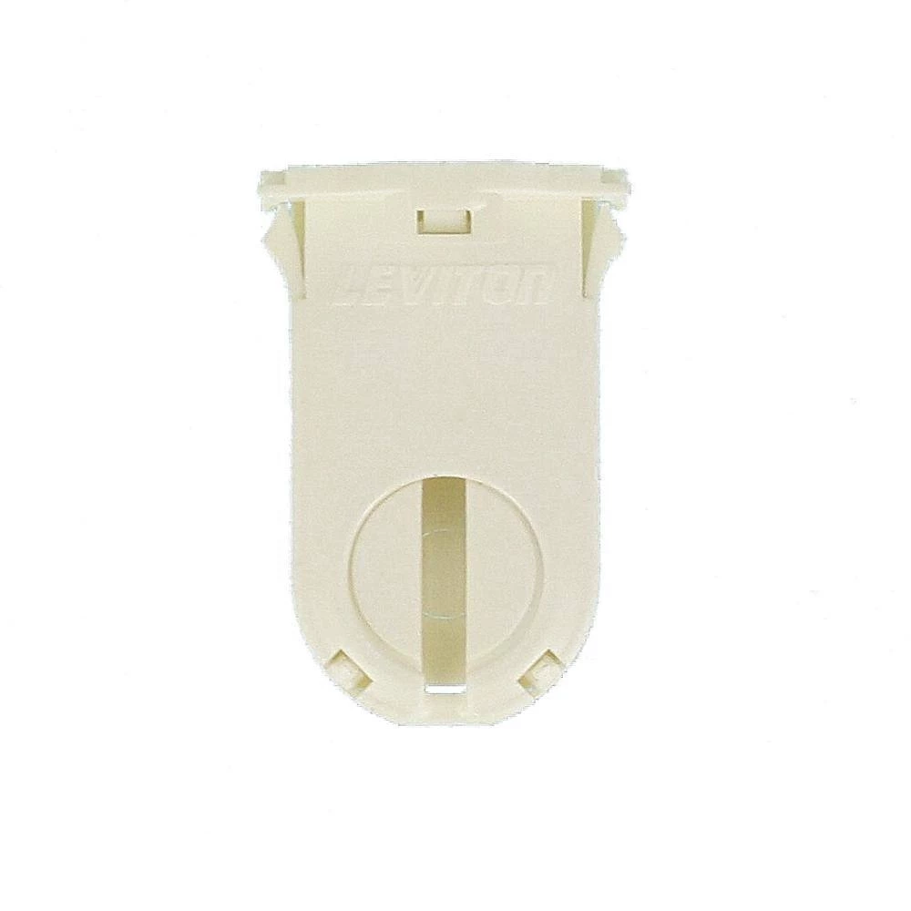 660W Tall Profile Medium Bi Pin Lamp Center for T-8 and T-12 Lamps Snap-In/Slide-On Linear Fluorescent Lampholder, White by Leviton 2 660W Tall Profile Medium Bi Pin Lamp Center for T-8 and T-12 Lamps Snap-In/Slide-On Linear Fluorescent Lampholder, White by Leviton - Image 2