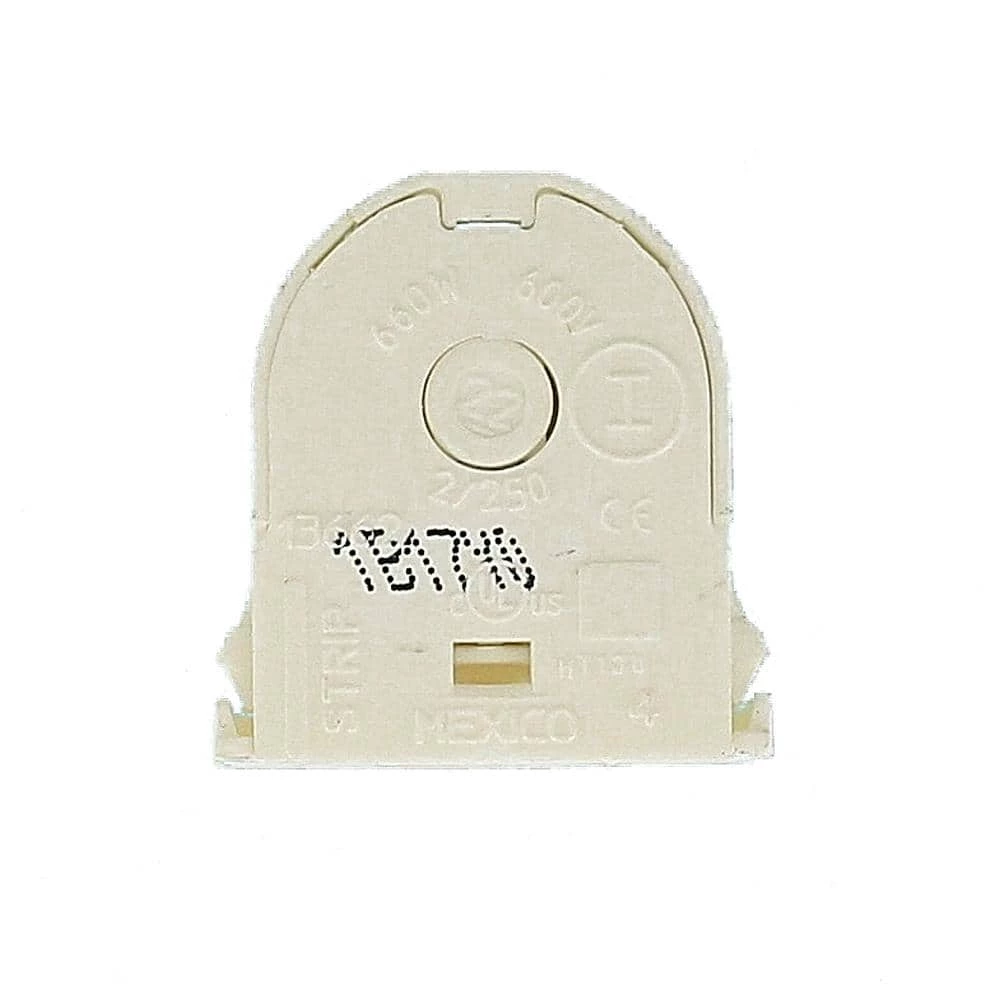 660W Short Profile Small Bi-Pin Lamp Center for T-8 Lamps Snap-In Non Shunted Bottom Load Linear Fluorescent Lampholder by Leviton 4 660W Short Profile Small Bi-Pin Lamp Center for T-8 Lamps Snap-In Non Shunted Bottom Load Linear Fluorescent Lampholder by Leviton - Image 4