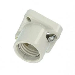 660W Medium Base One-Piece Single Circuit Keyless Pony Cleat Unglazed Porcelain Incandescent Lampholder, White by Leviton -FANIMATION Shop leviton lamp accessories 19062 a0 1000
