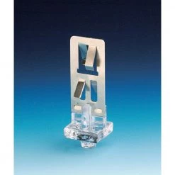 Stainless Steel Snap-In Lamp End Support Clip for Horizontal Mount 2G11 Twin Tube Fluorescent Lampholders by Leviton