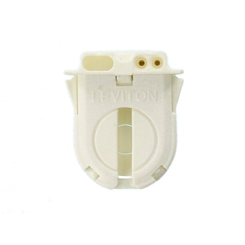 660W Medium Base T-8 Bi-Pin Turn Type Lamp-Lock Snap-In/Slide-On Linear Fluorescent Lampholder, White by Leviton 2 660W Medium Base T-8 Bi-Pin Turn Type Lamp-Lock Snap-In/Slide-On Linear Fluorescent Lampholder, White by Leviton - Image 2