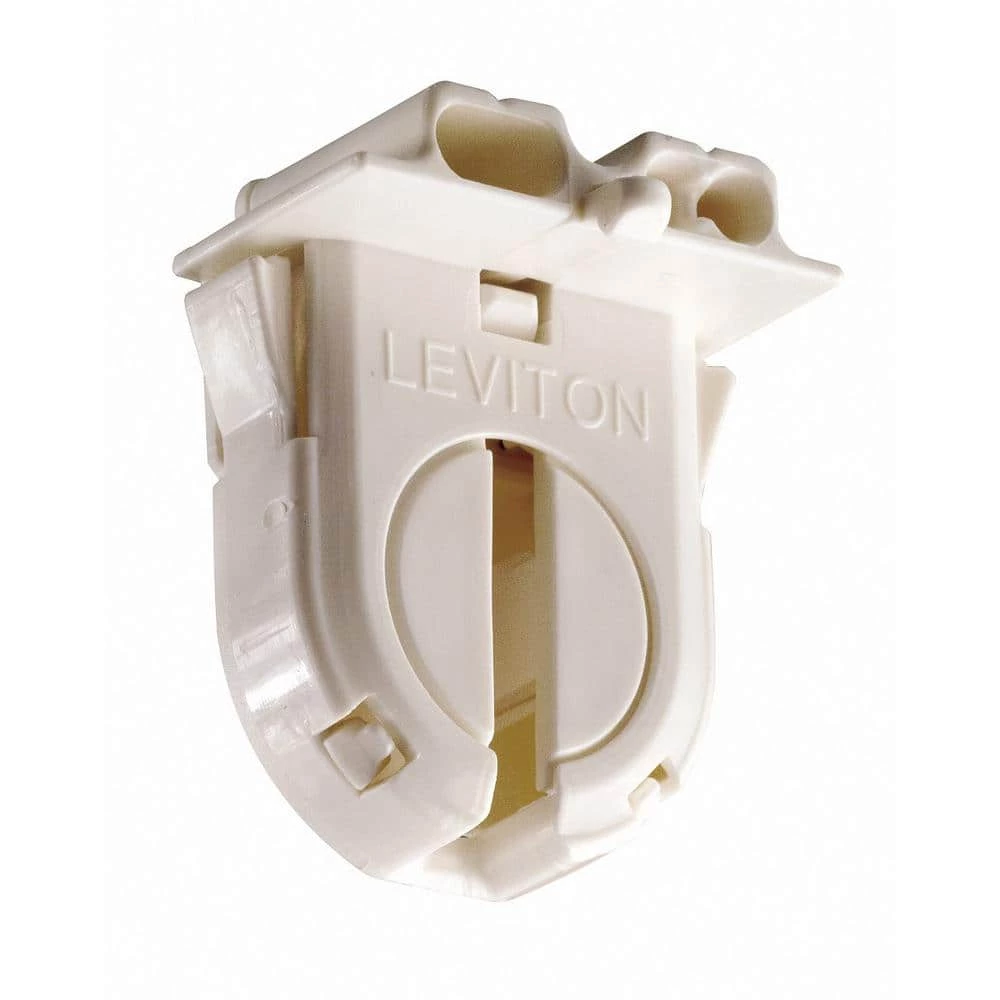 660W Medium Bade T-8 Bi-Pin Turn Type Lamp-Lock Snap-In/Slide-On Linear Fluorescent Lampholder, White by Leviton 1 660W Medium Bade T-8 Bi-Pin Turn Type Lamp-Lock Snap-In/Slide-On Linear Fluorescent Lampholder, White by Leviton