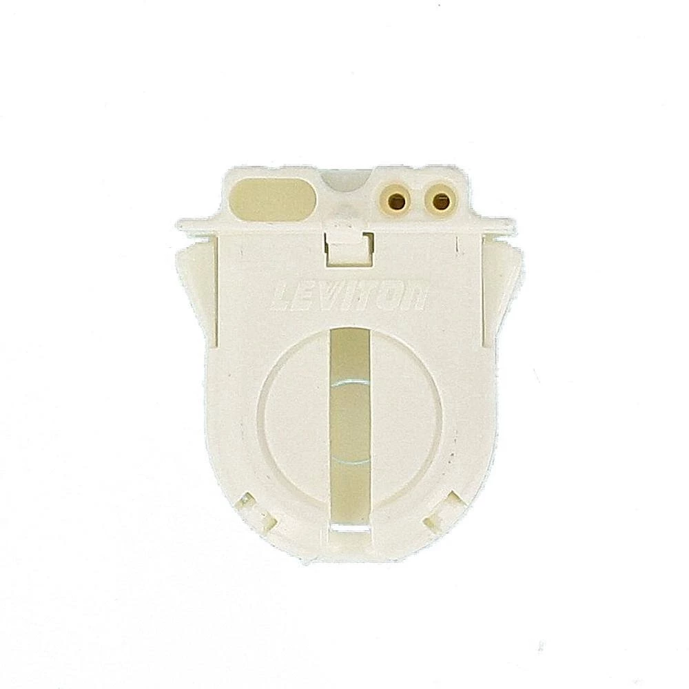 660W Medium Base T-8 Bi-Pin Turn Type Lamp-Lock Snap-In/Slide-On Lamp-Lock Linear Fluorescent Lampholder, White by Leviton 2 660W Medium Base T-8 Bi-Pin Turn Type Lamp-Lock Snap-In/Slide-On Lamp-Lock Linear Fluorescent Lampholder, White by Leviton - Image 2