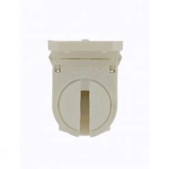 120W Low Profile Miniature Base T-5 Bi-Pin Snap-In/Slide-On Lamp-Lock Linear Fluorescent Lampholder, White by Leviton