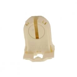 660W Medium Profile Medium Bi-Pin Lamp Center for T-8 and T-12 Lamps Snap-In Linear Fluorescent Lampholder, White by Leviton