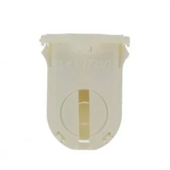 660W Medium Profile Medium Bi-Pin Lamp Center for T-8 and T-12 Lamps Snap-In Linear Fluorescent Lampholder, White by Leviton