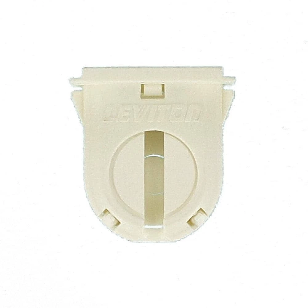 660W Low Profile Small Bi-Pin Lamp Center for T-8 Lamps Slide-On Lamp-Lock Linear Fluorescent Lampholder, White by Leviton 2 660W Low Profile Small Bi-Pin Lamp Center for T-8 Lamps Slide-On Lamp-Lock Linear Fluorescent Lampholder, White by Leviton - Image 2