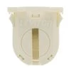 660W Low Profile Small Bi-Pin Lamp Center for T-8 Lamps Snap-In Lamp-Lock Linear Fluorescent Lampholder, White by Leviton