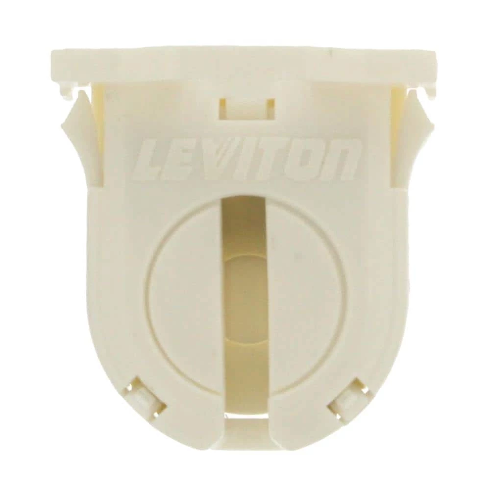 660W Low Profile Small Bi-Pin Lamp Center for T-8 Lamps Snap-In Lamp-Lock Linear Fluorescent Lampholder, White by Leviton 1 660W Low Profile Small Bi-Pin Lamp Center for T-8 Lamps Snap-In Lamp-Lock Linear Fluorescent Lampholder, White by Leviton
