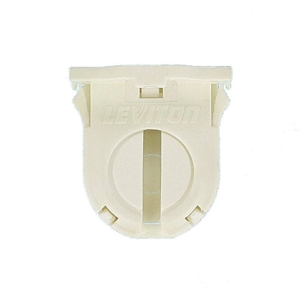 660W Low Profile Small Bi-Pin Lamp Center for T-8 Lamps Snap-In Lamp-Lock Linear Fluorescent Lampholder, White by Leviton 2 660W Low Profile Small Bi-Pin Lamp Center for T-8 Lamps Snap-In Lamp-Lock Linear Fluorescent Lampholder, White by Leviton - Image 2