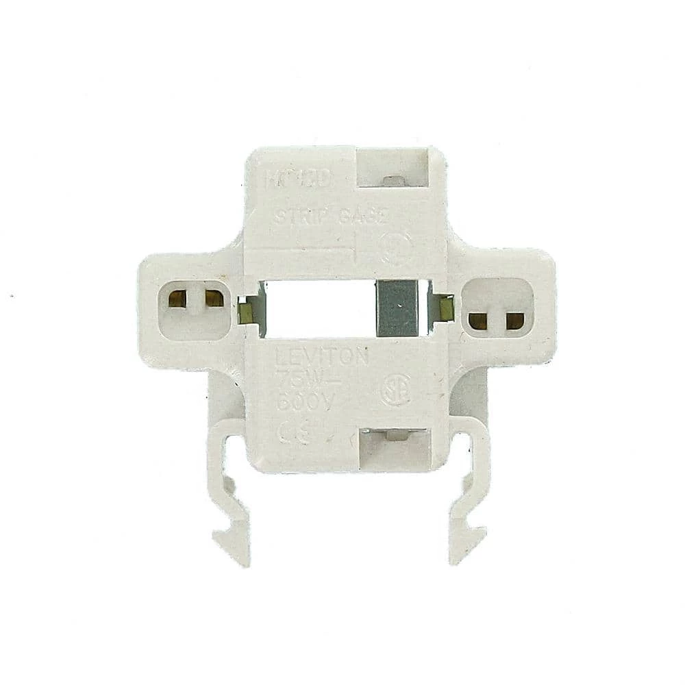 75-Watt G23 And G23-2 Lamp Base 13-Watt 2-Pin Snap-In Compact Fluorescent Lampholder, White by Leviton 4 75-Watt G23 And G23-2 Lamp Base 13-Watt 2-Pin Snap-In Compact Fluorescent Lampholder, White by Leviton - Image 4