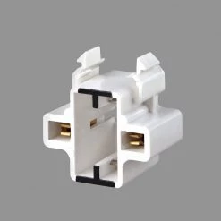 75-Watt G23 And G23-2 Lamp Base 13-Watt 2-Pin Snap-In Compact Fluorescent Lampholder, White by Leviton