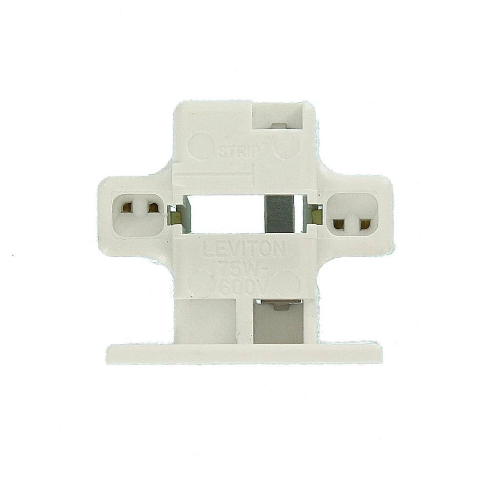 75W GX23 and GX23-2 Lamp Base 13-Watt 2-Pin Screw-Down Compact Fluorescent Lampholder, White by Leviton 4 75W GX23 and GX23-2 Lamp Base 13-Watt 2-Pin Screw-Down Compact Fluorescent Lampholder, White by Leviton - Image 4