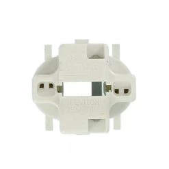 75W GX23 Lamp Base 13W 2-Pin Snap-In Compact Fluorescent Lampholder, White with Black by Leviton -FANIMATION Shop leviton lamp accessories 26720 300 1d 1000