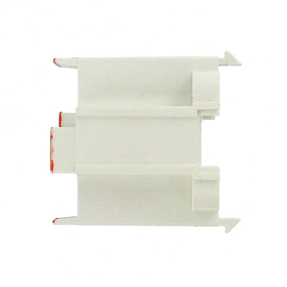 75W G24d-3 Lamp Base 26-Watt 2-Pin Snap-In Compact Fluorescent Lampholder, White with Orange by Leviton 3 75W G24d-3 Lamp Base 26-Watt 2-Pin Snap-In Compact Fluorescent Lampholder, White with Orange by Leviton - Image 3