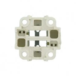 75W G24d-1 Lamp Base 10W/13W 2-Pin Screw-Down Compact Fluorescent Lampholder, White with Black by Leviton -FANIMATION Shop leviton lamp accessories 26725 211 1d 1000