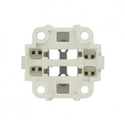 75W G24q-2 Lamp Base 18W 4-Pin Snap-In Compact Fluorescent Lampholder, White with Green by Leviton -FANIMATION Shop leviton lamp accessories 26725 402 1d 1000