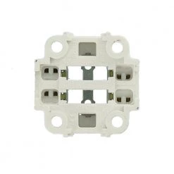 75W GX24q-4 Lamp Base 42W 4-Pin Screw-Down Compact Fluorescent Lampholder, White with Yellow by Leviton -FANIMATION Shop leviton lamp accessories 26725 414 1d 1000