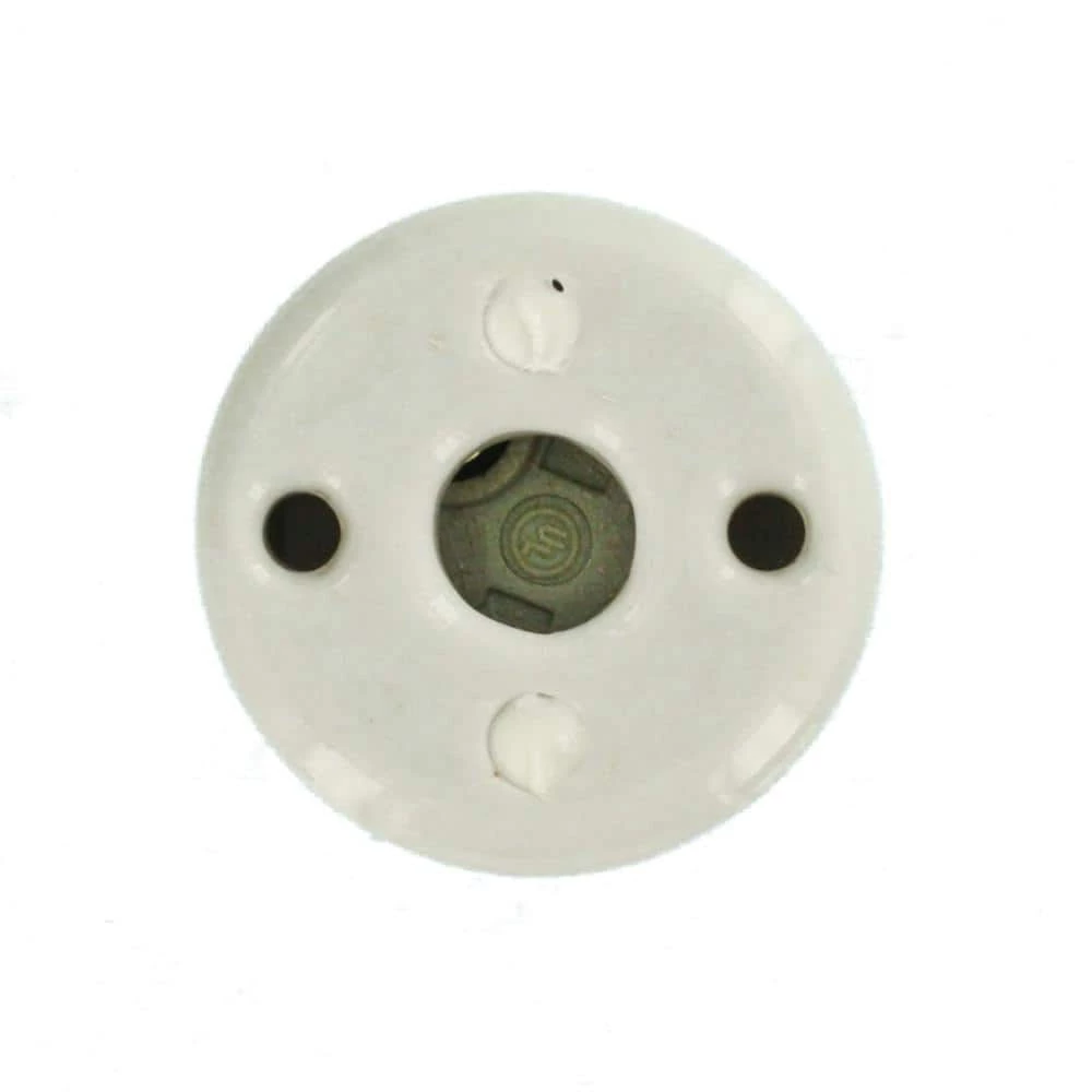 660W Two Piece Medium Base Keyless Incandescent Lampholder, White by Leviton 4 660W Two Piece Medium Base Keyless Incandescent Lampholder, White by Leviton - Image 4